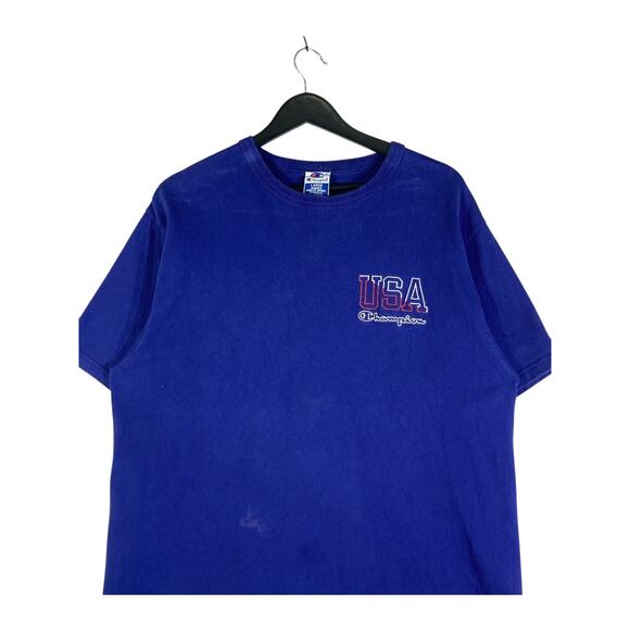 Vintage Champion USA Mini Logo T-Shirt L - Picture 2 of 7